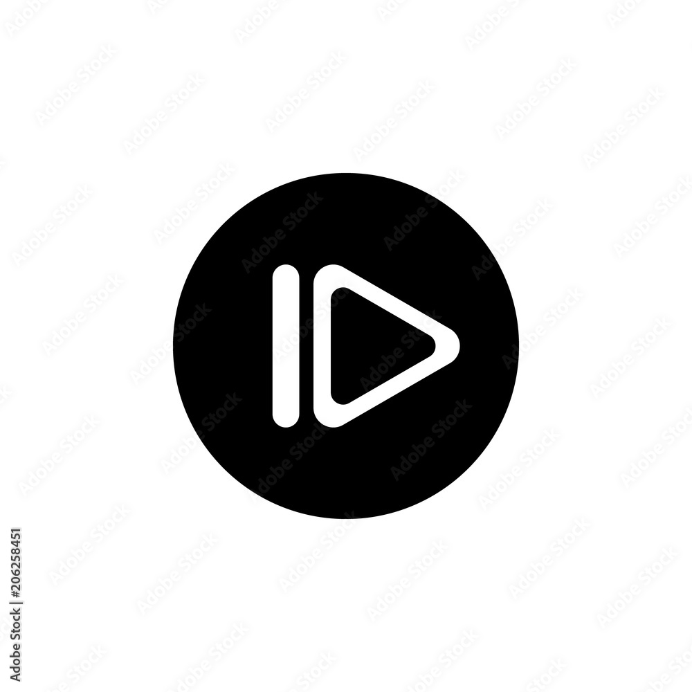 Poster slow-motion sign icon. element of simple music icon for mobile concept and web apps. isolated slow-m