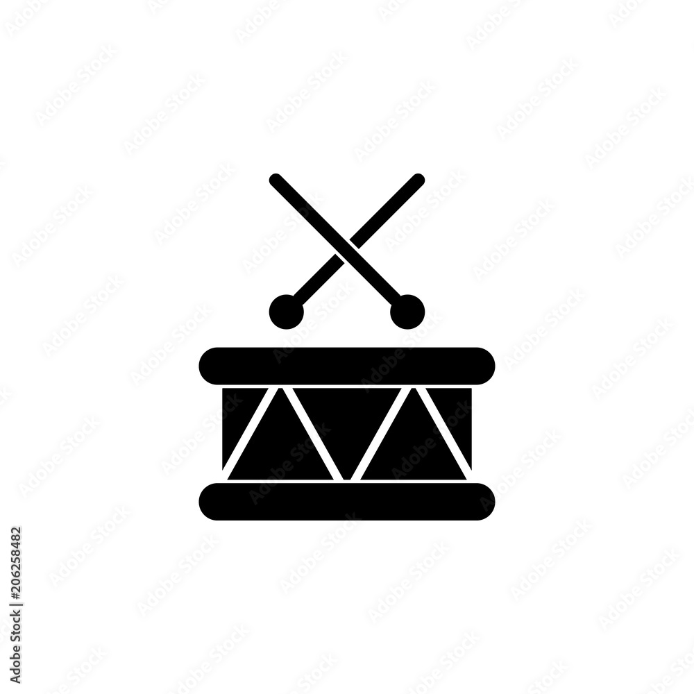 Poster drum icon. element of simple music icon for mobile concept and web apps. isolated drum icon can be u