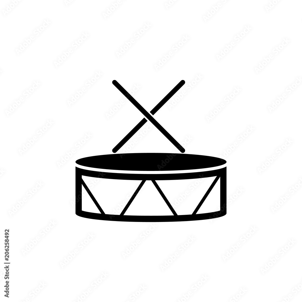 Poster drum icon. element of simple music icon for mobile concept and web apps. isolated drum icon can be u