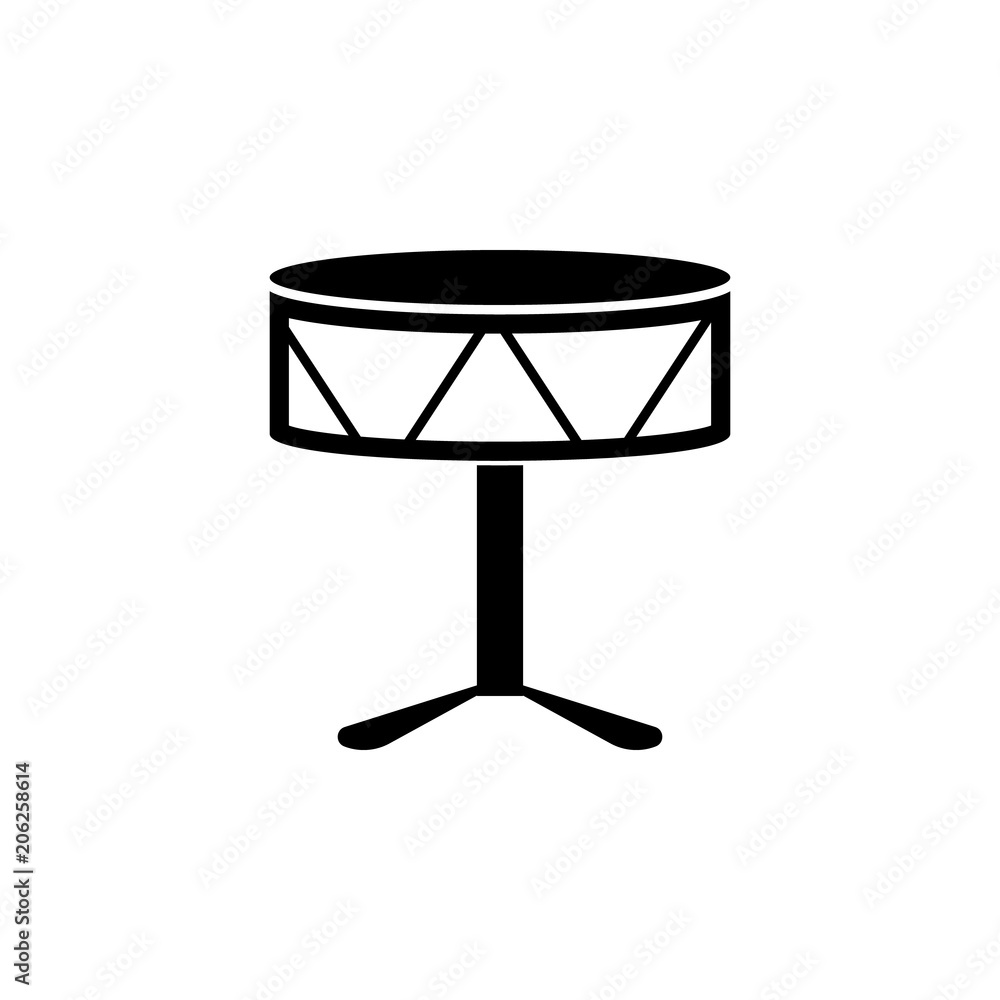 Poster drum icon. element of simple music icon for mobile concept and web apps. isolated drum icon can be u