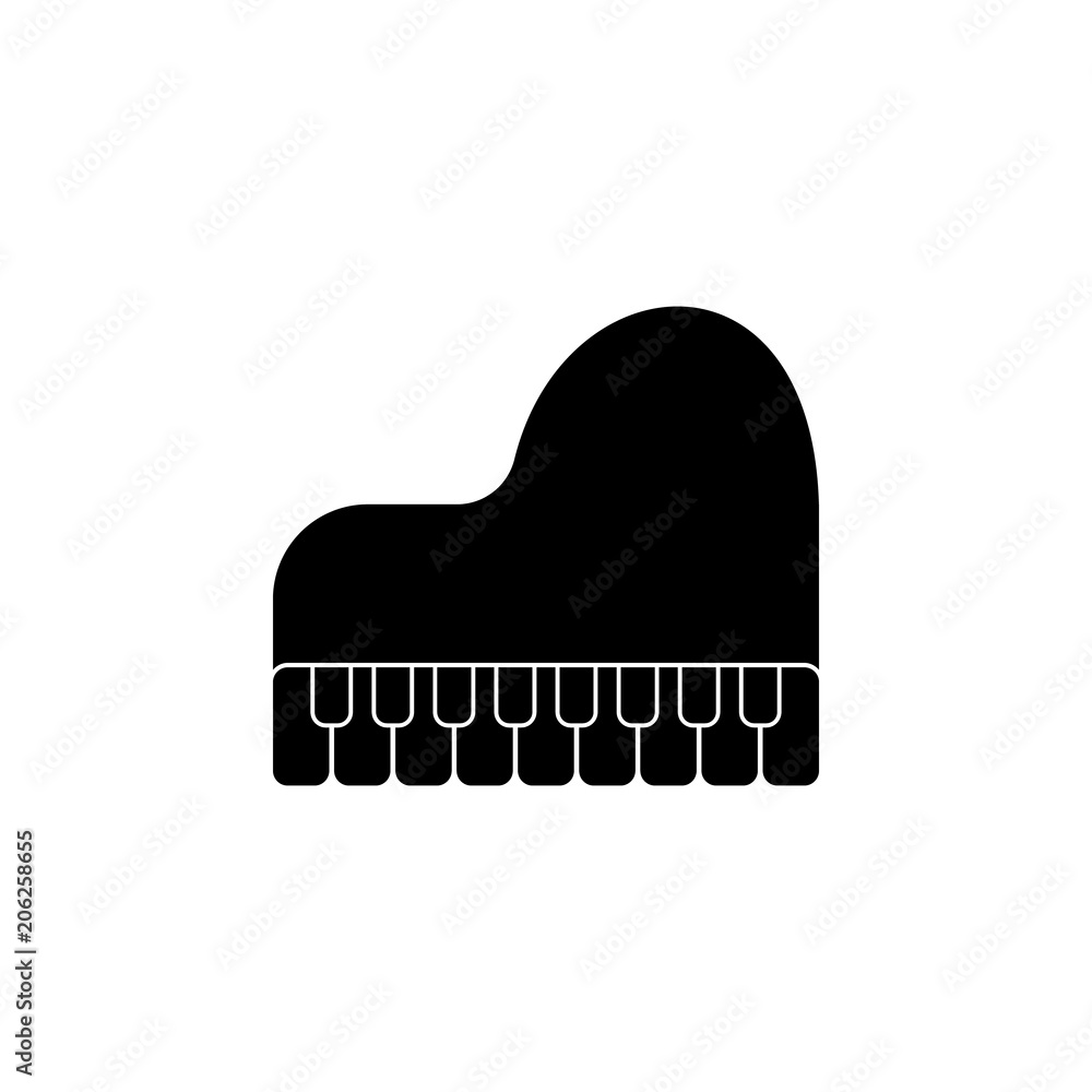 Poster piano icon. element of simple music icon for mobile concept and web apps. isolated piano icon can be