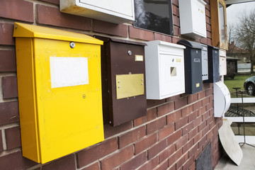 Many mail boxes