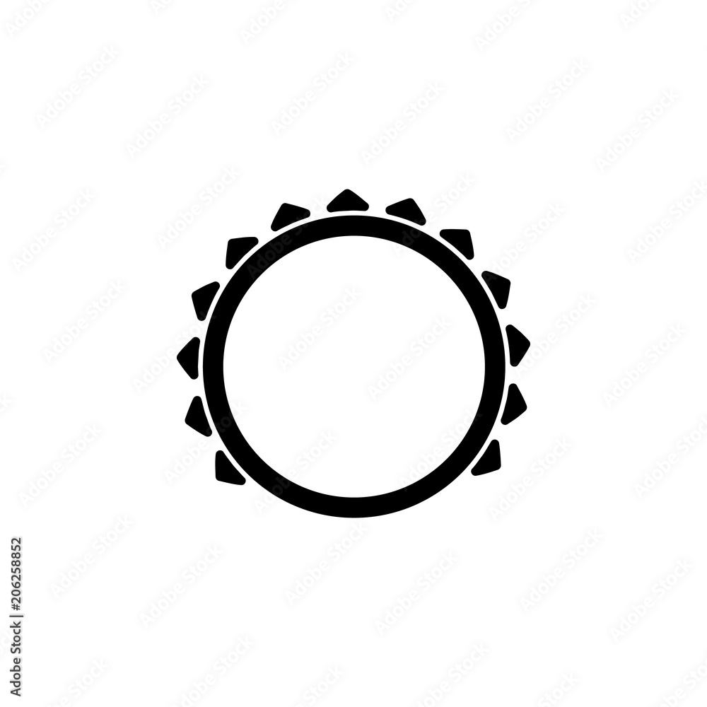 Poster tambourine icon. element of simple music icon for mobile concept and web apps. isolated tambourine i