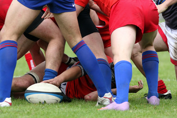 Ballon de rugby, phase de rugby et ovale, sport