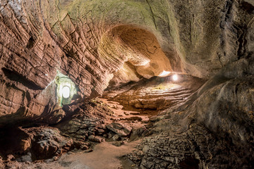 The cave magnificent view of the Akhshtyr, Sochi, Russia