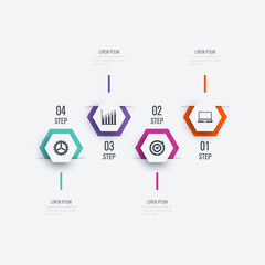 Vector illustration infographics 4 options