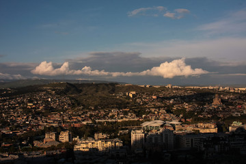 panoramic view of tbilisi