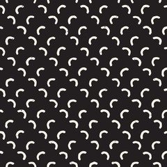 Hand drawn lines seamless grungy pattern. Abstract geometric repeating texture in black and white.