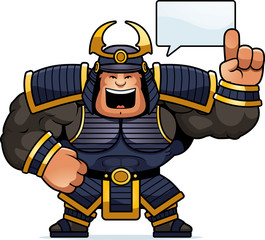 Cartoon Samurai Talking