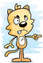 Angry Cartoon Male Cat