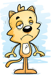 Sad Cartoon Male Cat