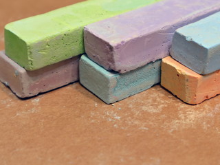 Multicolored crayons. Crayons for drawing. 