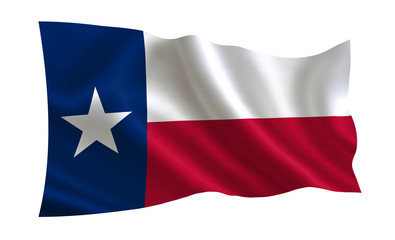 Flag of the state Texas. A series of "flags of the United States of America" 