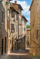 Scenic view in Urbino, city and World Heritage Site in the Marche region of Italy.