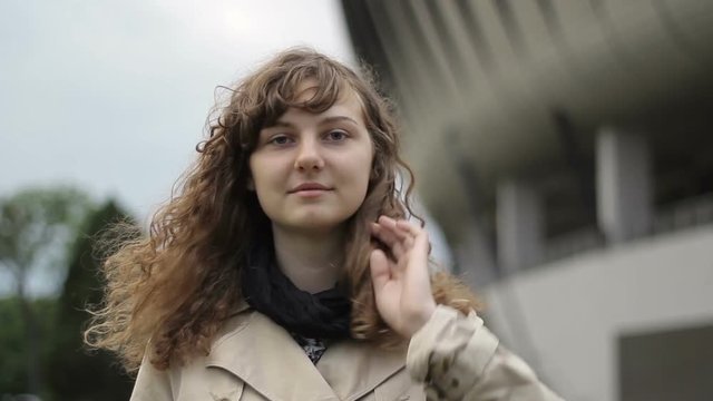 Portrait of Young Woman looking into the camera.