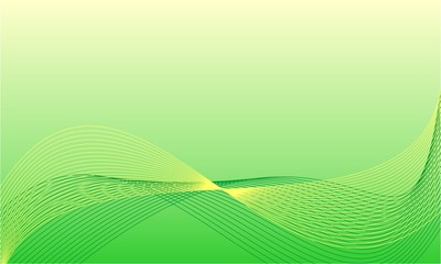 The Green and Yellow wave vector Abstract background.