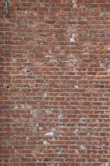 Close up of old brick wall, full frame image