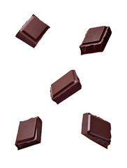 chocolate piece sweet food dessert falling