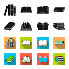 Various kinds of books. Books set collection icons in black,flet style vector symbol stock illustration web. © pandavector
