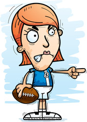 Angry Cartoon Football Player