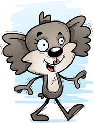 Cartoon Female Koala Walking