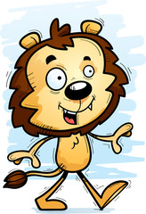 Cartoon Male Lion Walking