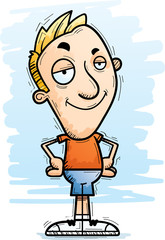 Confident Cartoon Man