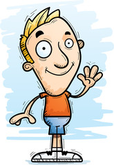 Cartoon Man Waving