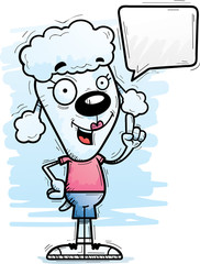 Cartoon Poodle Talking