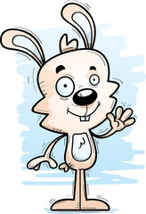 Cartoon Male Rabbit Waving