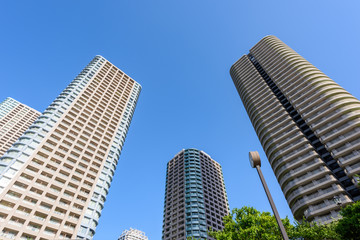 Fototapeta na wymiar 高層マンション High-rise condominium in Tokyo
