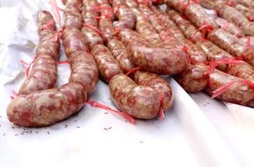 sausages at street food