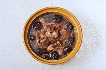 Pork stomach soup with black dates - A Popular Taiwan food 