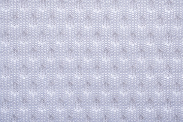 White fabric sport clothing football jersey with air mesh texture background