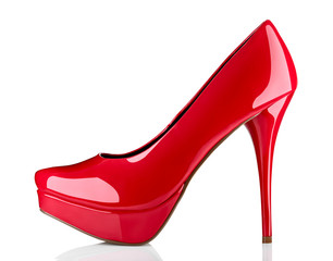 red high heel footwear fashion female style