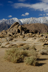 Vertical images of weathered granite boulders of Alabama Hills and the Eastern Sierra Mountains of California