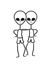 2 freunde team paar brüder junge außerirdischer raumschiff rakete all weltall weltraum fliegen schnell raumfahrt raumfahrer astronaut alien ufo space reise