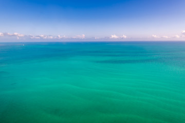 Aerial of the Caribbean Sea