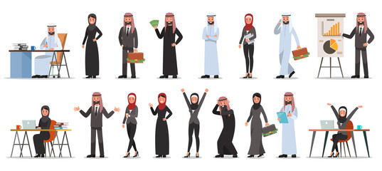 set of businessman character poses no 11