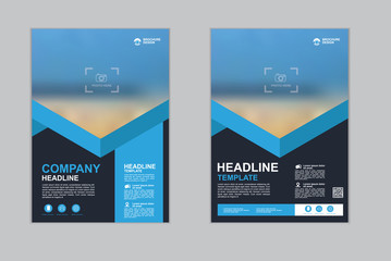 Templates presentation for annual report, flyer, leaflet, brochure, corporate report, advertising. vector design. no2