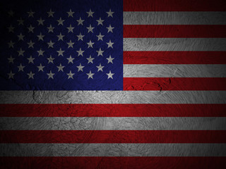Fototapeta na wymiar Grunge USA Flag, American flag