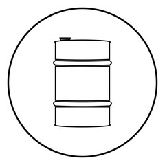 Oil baller icon black color vector illustration simple image