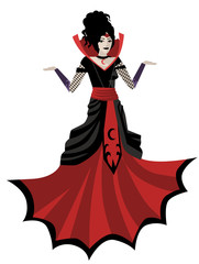 floating female vampire