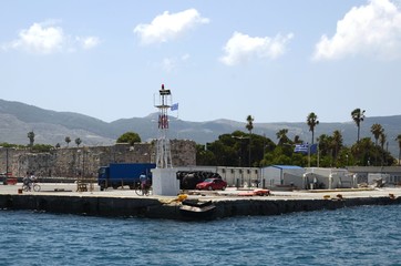 Tour en goélette au large du port de Kos (Dodécanèse-Grèce)
