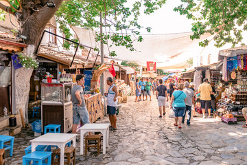 Fototapeta na wymiar View of Sirince,a popular destination in Selcuk,Izmir,Turkey