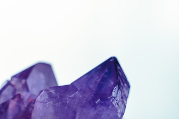 Crystal stone macro mineral surface