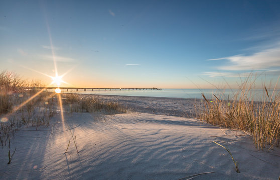 Sonnenuntergang am meer