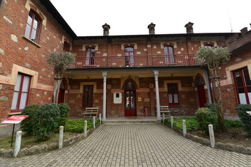 ミラノの航空博物館の飛行機