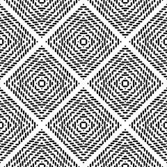 Black and White Seamless Ethnic Pattern. Tribal - 206305438