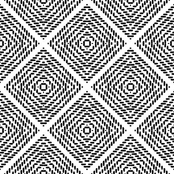 Black and White Seamless Ethnic Pattern. Tribal